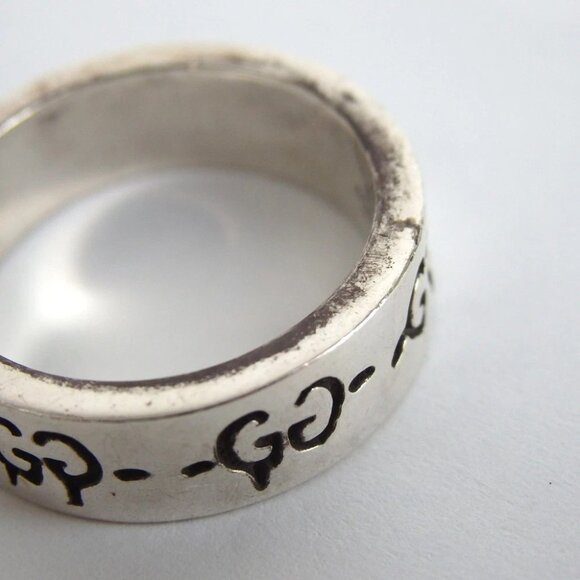 Authentic GUCCI skull icon ring Ag925[Used] - Picture 7 of 7